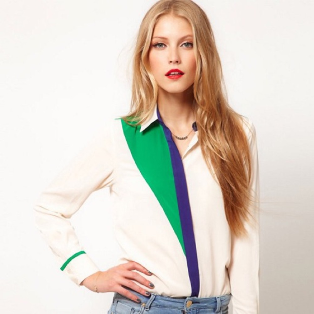 ISO: ASOS shirt with colored placket